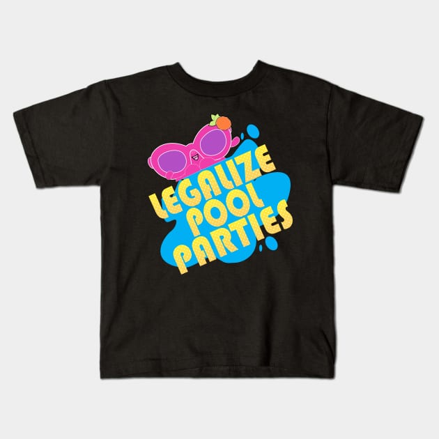 legalize pool parties..las vagas vacation party matching Kids T-Shirt by DODG99